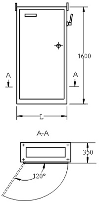 Схема общего вида шкафа ШРЭ-11 и ШРС-1